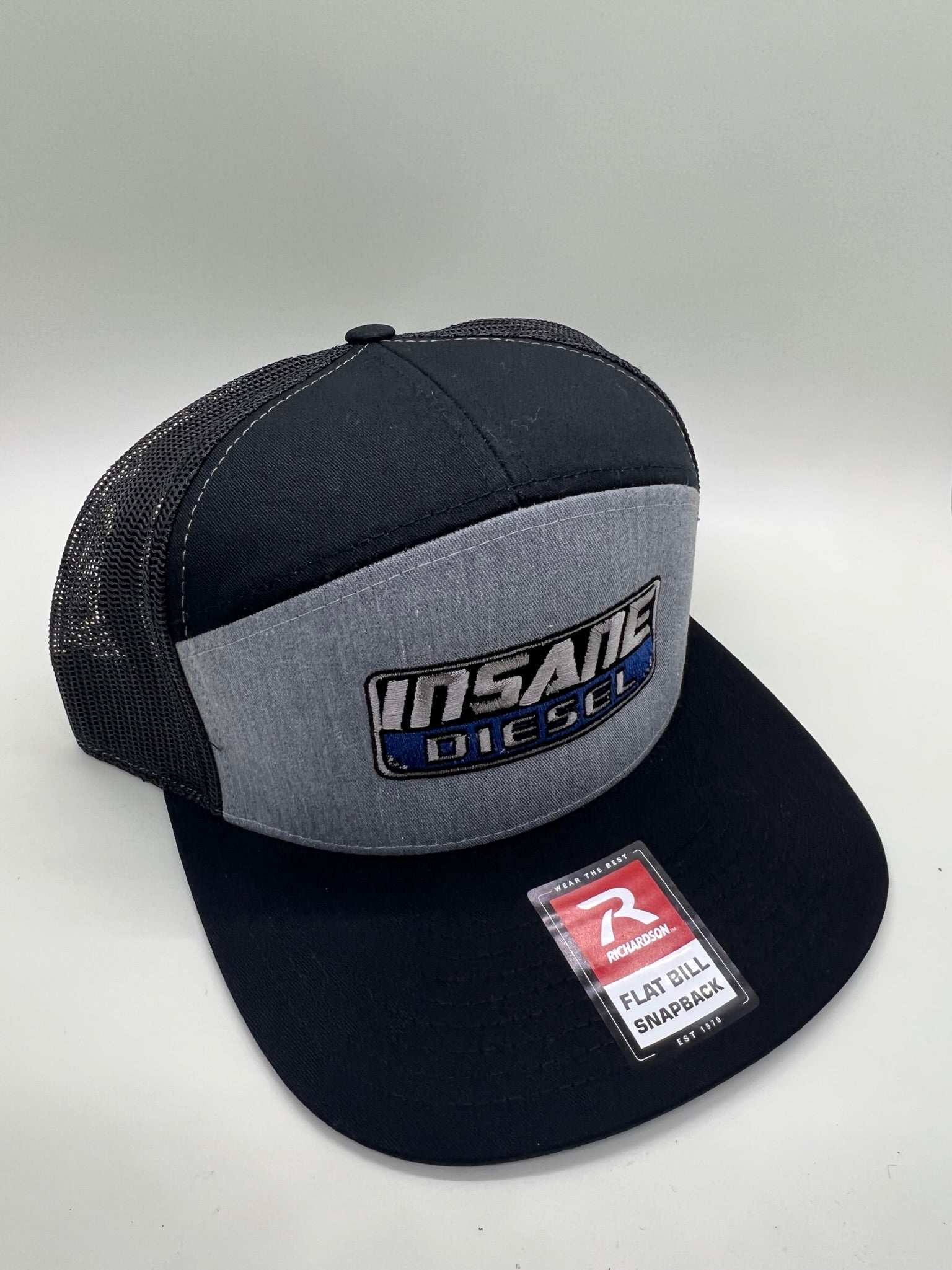 Insane Diesel Hat- 7 panel flat bill Snap back